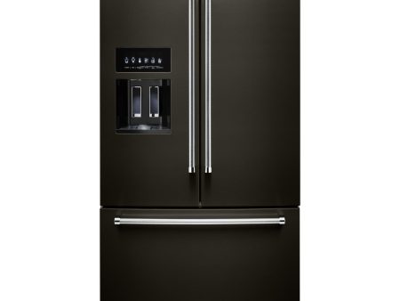 KitchenAid French 3-Door Refrigerator with External Water and Ice Dispensing System KRFF577KBS Supply