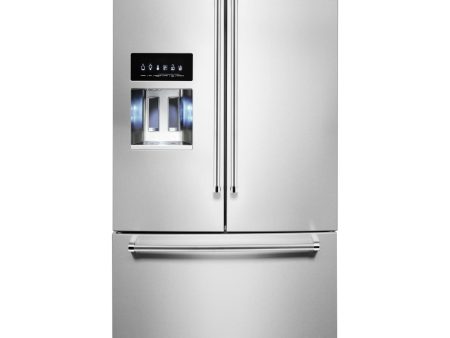 KitchenAid French 3-Door Refrigerator with External Water and Ice Dispensing System KRFF577KPS Online