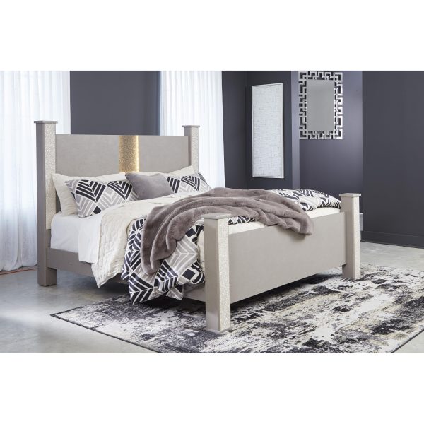 Signature Design by Ashley Surancha Queen Poster Bed B1145-67 B1145-64 B1145-62 B1145-98 Hot on Sale