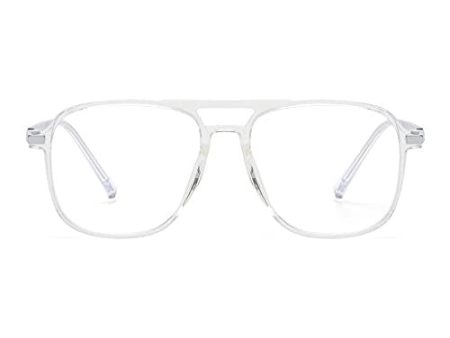 Glindar Gafas de Bloqueo de luz Azul para Mujeres y Hombres, Gafas Clásicas Cuadradas de Piloto para Computadora, Montura TR, Que Reduce la Fatiga Ocular Claro on Sale