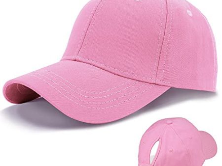 Livacasa Gorras de Béisbol Deportes Sombrero para Hombre Mujeres Algodón 1 Pcs, Talla Unica, Unisex Adulto Rosa Reacondicionado Supply